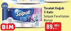 SELPAK TUVALET KAĞIDI 3 KATLI FERAHLATAN BANYO